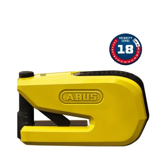 BLOQUEO DISCO FRENO ABUS CON ALARMA 8078 DETECTO B/SB SMARTX 2.0 AMARILLO
