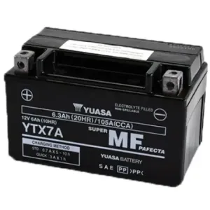 Batería Yuasa YTX7A-WC Precargada