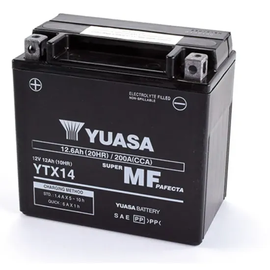 Batería Yuasa YTX14-WC Precargada