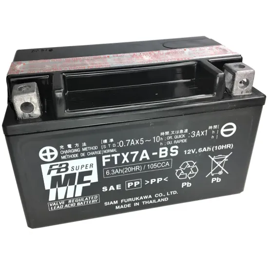 Batería Furukawa FTX7A-BS Sin Mantenimiento
