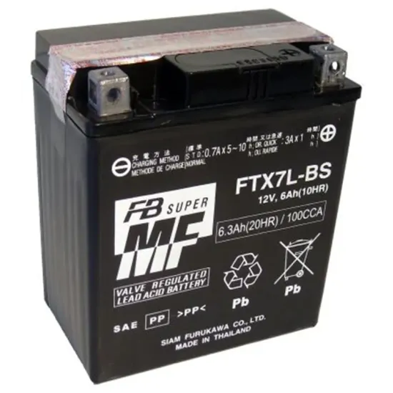 Batería Furukawa FTX7L-BS Sin Mantenimiento