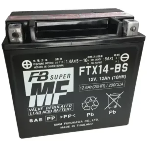 Batería Furukawa FTX14-BS Sin Mantenimiento
