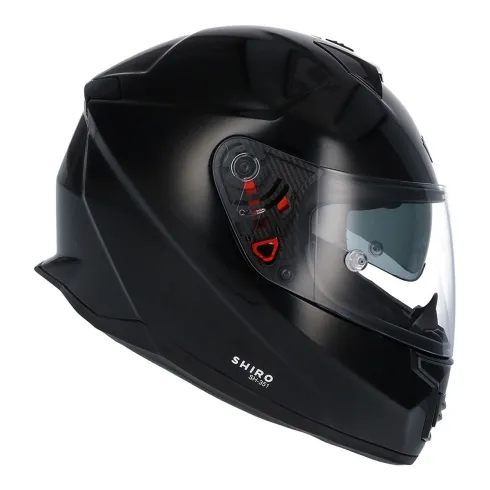 Casco Shiro SH-351 negro brillo