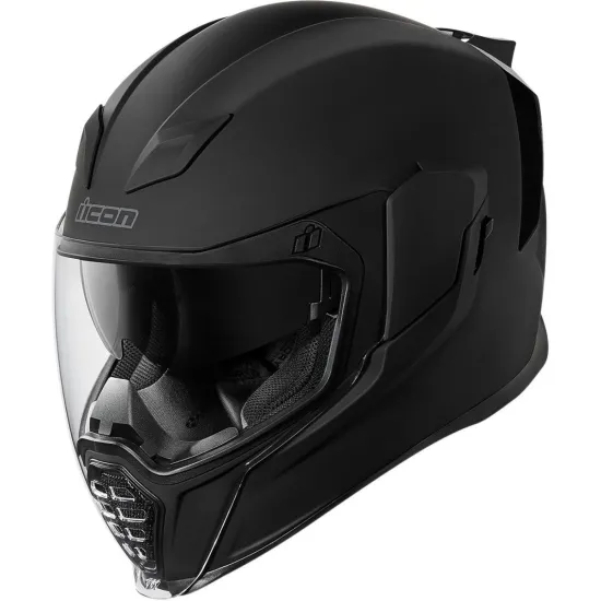 Casco Moto Integral Icon Airflite rubatone negro mate