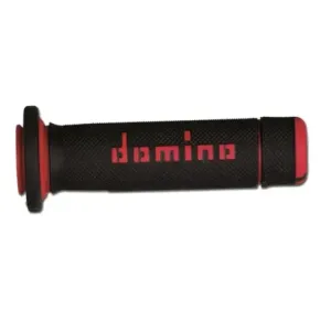 Puños Domino ATV Negro - Rojo Cerrados