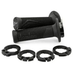 Puños Domino D100 OFF Road Color Negro D-Lock con sistema de fijación «Lock On»