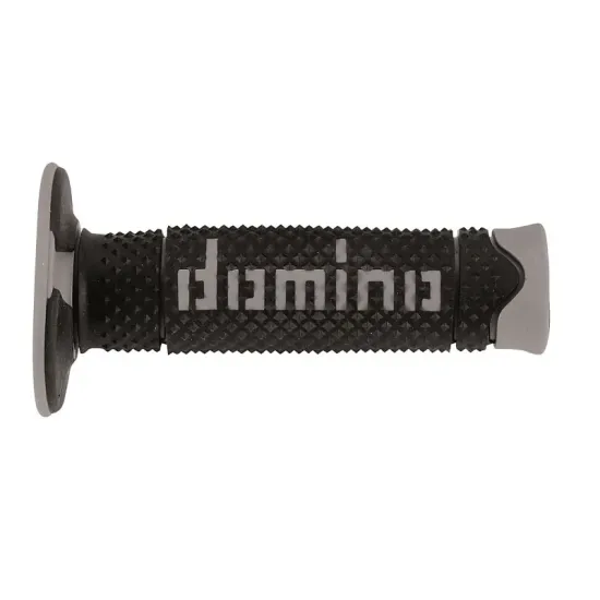 Puños Domino DSH OFF Road Negro - Gris Cerrados D 22 mm L 120 mm