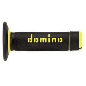 Puños Domino OFF Road Negro - Amarillo Cerrados D 22 mm L 118 mm