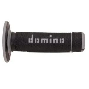 Puños Domino OFF Road Negro - Gris Cerrados D 22 mm L 118 mm