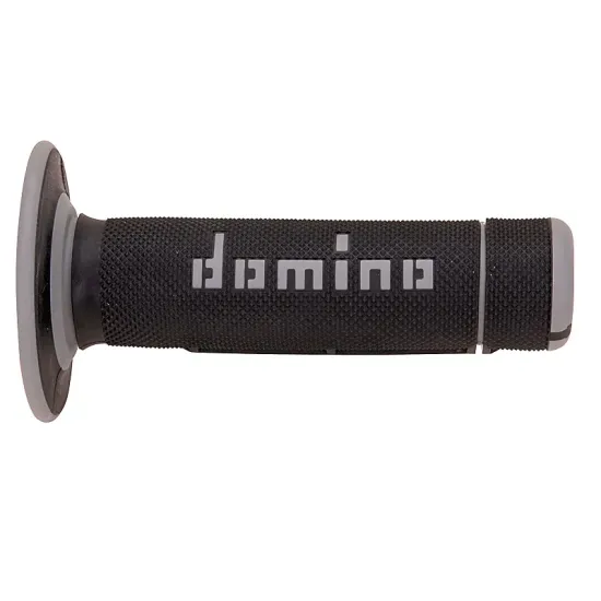 Puños Domino OFF Road Negro - Gris Cerrados D 22 mm L 118 mm