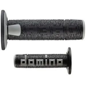 Puños Domino OFF Road RPS Negro - Gris Abiertos D 22 mm L 120 mm