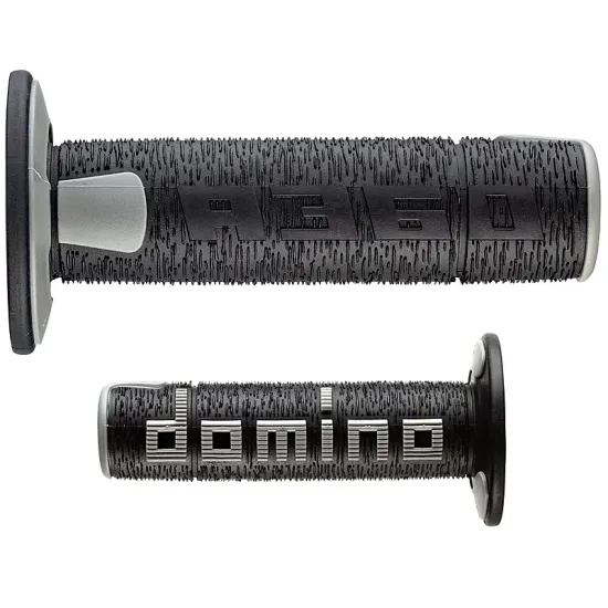 Puños Domino OFF Road RPS Negro - Gris Abiertos D 22 mm L 120 mm