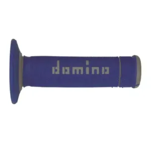 Puños Domino OFF Road X-Treme Azul - Gris Cerrados D 22 mm L 118 mm