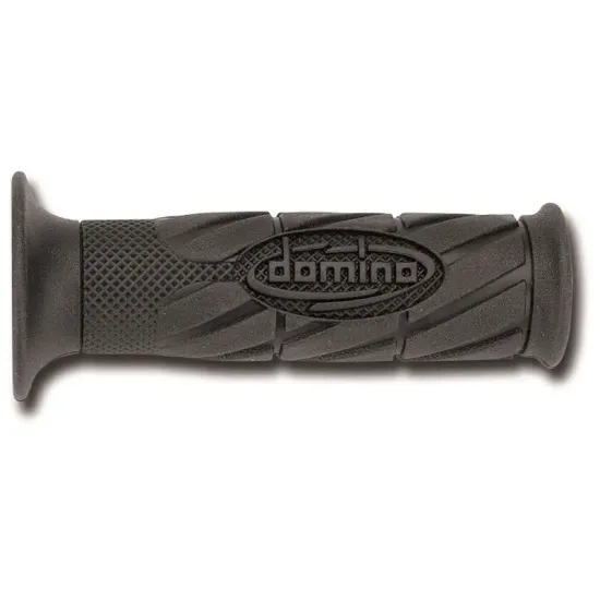 Puños Domino On Road con Logo Negros Cerrados D 22 mm L 120 mm