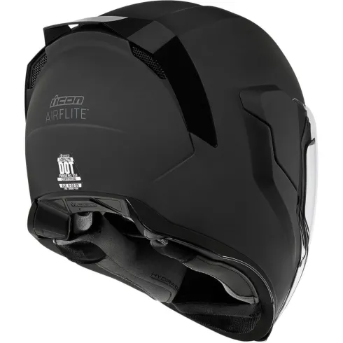Casco Moto Integral Icon Airflite rubatone negro mate