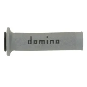 Puños Domino On Road Gris - Negro Abiertos D 22 mm L 120-125 mm