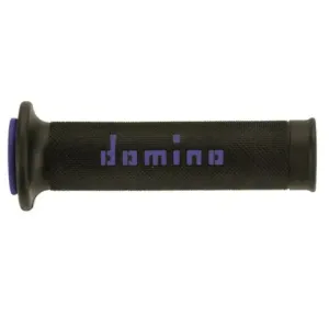 Puños Domino On Road Negro - Azul Abiertos D 2226 mm L 120-125 mm