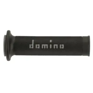 Puños Domino On Road Negro - Gris Abiertos D 22 mm L 120-125 mm