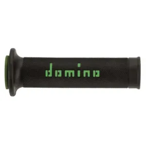 Puños Domino On Road Negro - Verde Abiertos D 2226 mm L 120-125 mm