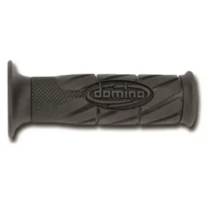 Puños Domino Scooter con Logo Negros abiertos Abiertos D 22 mm L 120 mm