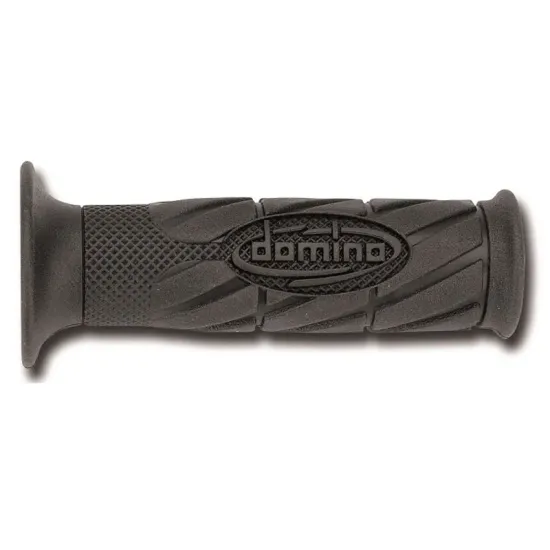 Puños Domino Scooter con Logo Negros abiertos Abiertos D 22 mm L 120 mm