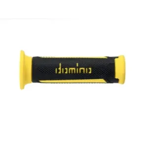 Puños Domino Turismo Antracita-Amarillo Abiertos D 22 mm L 120 mm