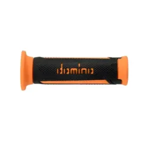Puños Domino Turismo Antracita-Naranja Abiertos D 22 mm L 120 mm