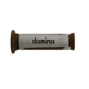 Puños Domino Turismo Plata-Marrón Abiertos D 22 mm L 120 mm