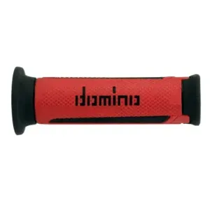 Puños Domino Turismo RojoNegro Abiertos D 22 mm L 120 mm