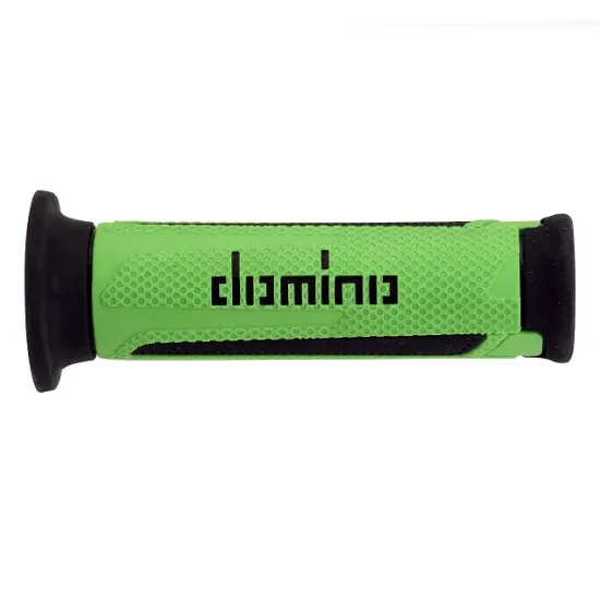 Puños Domino Turismo Verde-Negro Abiertos D 22 mm L 120 mm