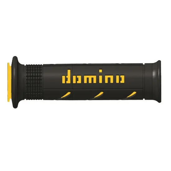 Puños Domino XM2 Super soft Negro - Amarillo Abiertos D 22 mm L 120-125 mm