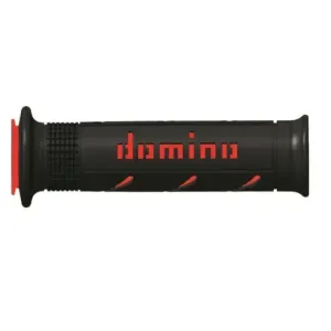 Puños Domino XM2 Super soft Negro - Rojo Abiertos D 22 mm L 120-125 mm
