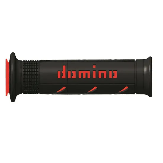 Puños Domino XM2 Super soft Negro - Rojo Abiertos D 22 mm L 120-125 mm