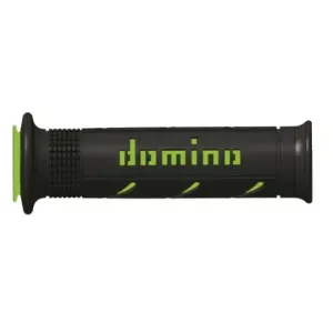 Puños Domino XM2 Super soft Negro - Verde Abiertos D 22 mm L 120-125 mm