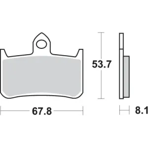 Pastilla de freno SBS P622-RQ