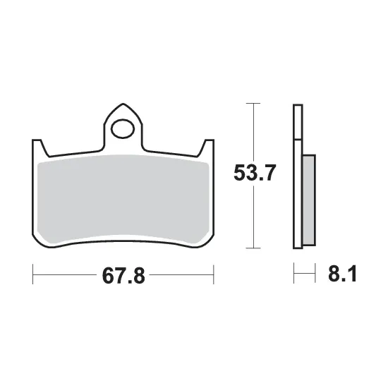 Pastilla de freno SBS P622-RQ