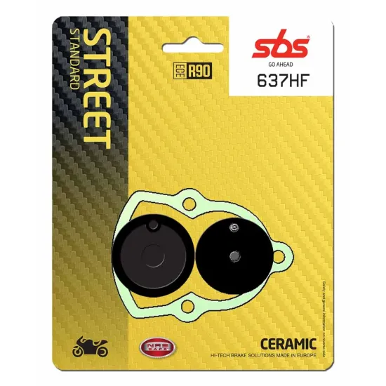 Pastilla de freno SBS P637-HF