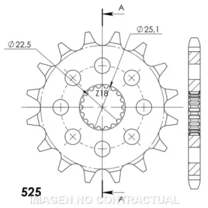 Piñón Supersprox Triumph 525 x 16