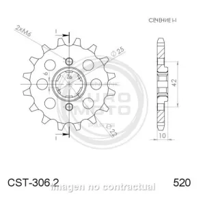 Piñón Supersprox Honda 520 x 14