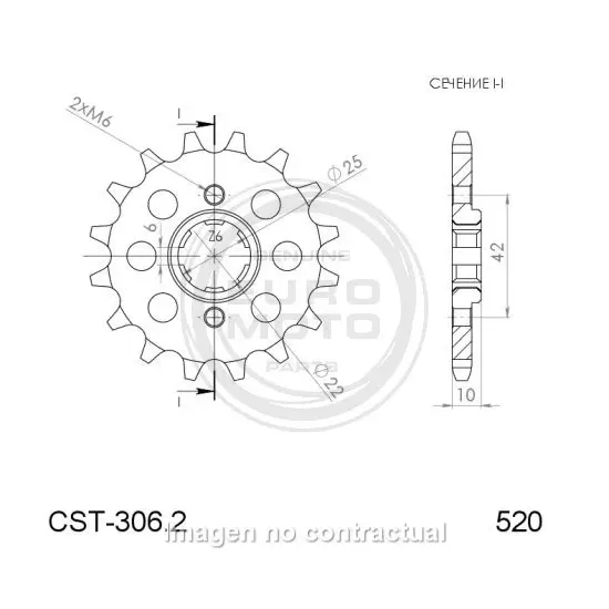 Piñón Supersprox Honda 520 x 14