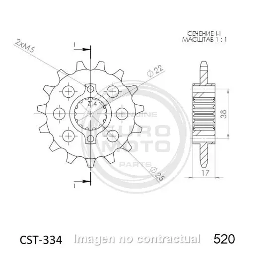 Piñón Supersprox Ducati 520 x 14