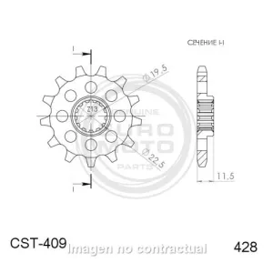 Piñón Supersprox Suzuki 428 x 14