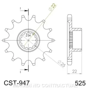 Piñón Supersprox MV Agusta 525 x 16