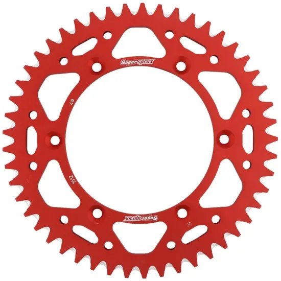 Corona Supersprox Aluminio Roja 49 D