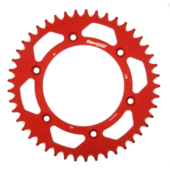 Corona Supersprox Aluminio Roja 45 D