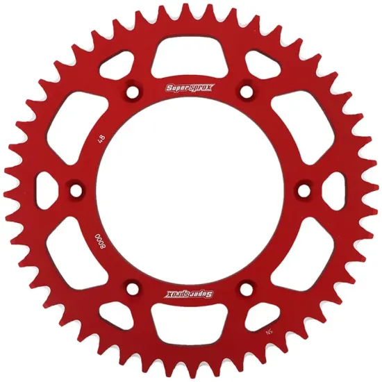 Corona Supersprox Aluminio Roja 48 D