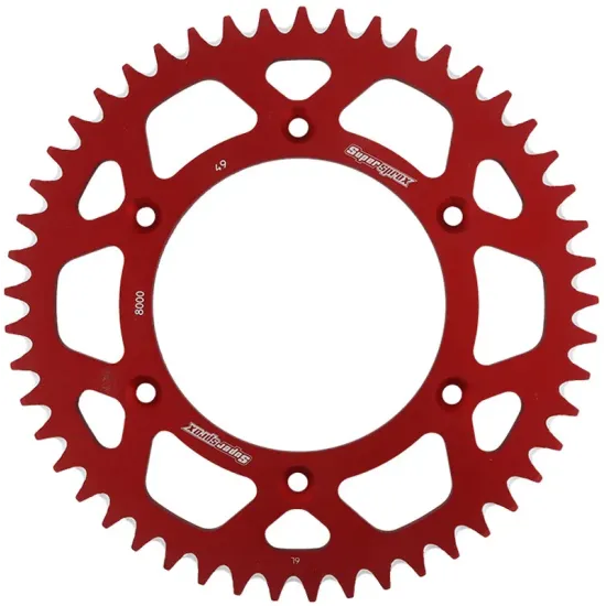 Corona Supersprox Aluminio Roja 49 D