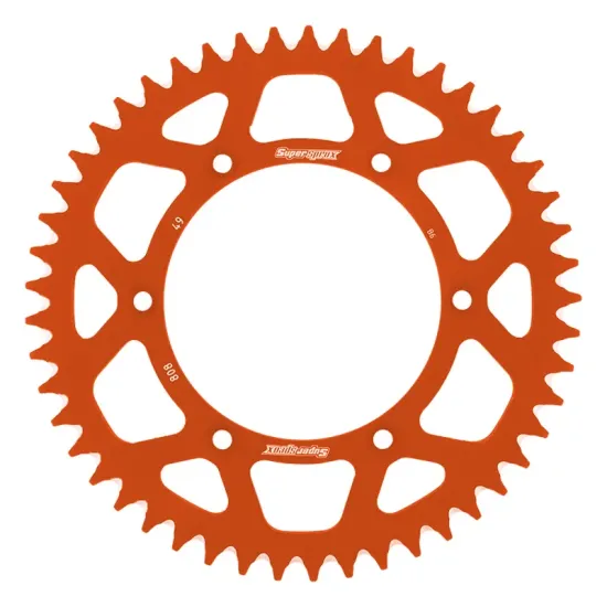 Corona Supersprox Aluminio Naranja 49 D