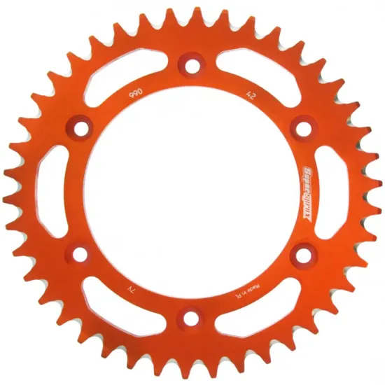 Corona Supersprox Aluminio Naranja 42 D