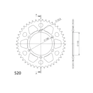 Corona Supersprox Acero Benelli TRK 502